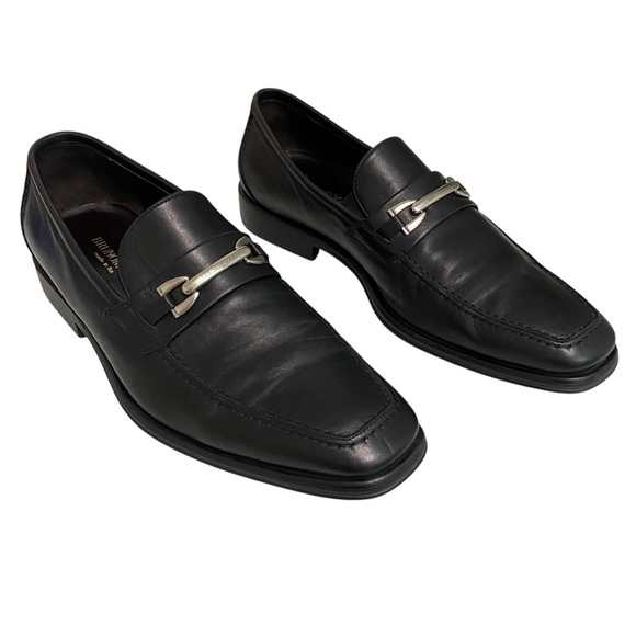 Bruno Magli Other - BRUNO MAGLI SIZE 9 1/2 MED -THE RENEGADE - BLACK LEATHER/SILVER TONE HORSEBIT S5